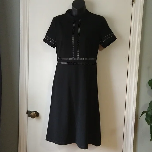 Homeyee | Dresses | Homeyee Black Short Sleeve Knit Dress | Poshmark